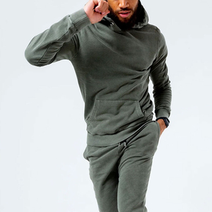 Ensemble de survêtement pour homme, hiver, vintage, imprimé, délavé à l'acide, à capuche, grande taille, couleur délavée, matière confortable, coupe classique, décontracté - Product Image 3