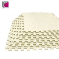 Tapete de Gimnasio de Espuma EVA Ecológico, Inodoro y Duradero, de 60 cm Cuadrados, 10 mm de Grosor, Diseño de Hojas, Absorbente de Impactos e Impermeable, para Área de Juegos Infantiles
