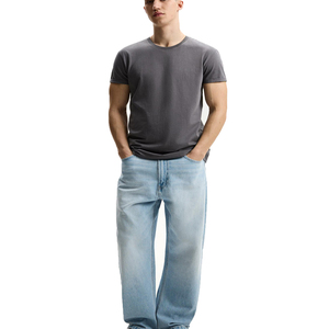 <b>Men</b> 100% Cotton Blank Plain Oversized Graphic Unisex Custom T-Shirt Women Workout <b>Crop</b> <b>Tops</b> Athletic Sports Running T-Shirt - Product Image 1