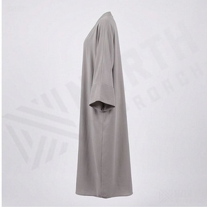 Ropa Islámica Modesta y Sencilla de Primera Calidad, Abaya, Vestido Musulmán para Mujer, Venta al por Mayor, Color Personalizado, Informal, Talla Grande, a la Moda - Product Image 3