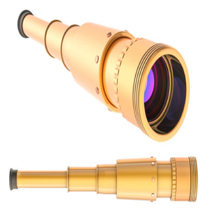 Telescopio binocular antiguo de latón grabado con elegante estuche de cuero marrón, disponible a precios de mayorista. - Product Image 3