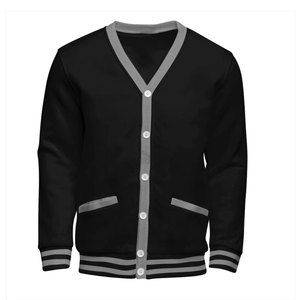 Cárdigan para Hombre, Tejido Suave, Manga Larga, Estilo Casual, Ajuste Cómodo, Estilo Sencillo, Atuendo Diario - Product Image 1