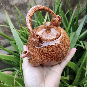 Taza de Té de Madera de Coco al Mejor Precio, Material Natural de Coco Vietnamita para Beber Té, Utensilios de Cocina Rústicos Hechos a Mano, Suministro al por Mayor - Product Image 1