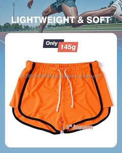 Mens Mesh Shorts 3 Inch Running Gym Athletic Workout Bodybuilding <b>Booty</b> Track Shorts Vintage Fitted Short - Product Image 3