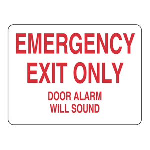 Señal de Alarma para Puerta de Salida de Emergencia Brady - Señalización de Seguridad para Interiores y Exteriores - Product Image 3