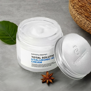 Differ&Deeper Total <b>Solution</b> Hyaluronic Acid Cream 70ml Deep Hydration Face Moisturizer Dewy Skin K-Beauty Korean <b>Derma</b> Skincare - Product Image 1