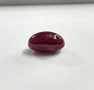 Mejor Precio, Rubí Natural 100% Cabujón, Color Rojo Rosado, 24 Quilates, Forma Ovalada, Tratado Térmicamente, Piedra de Nacimiento de Julio para Joyería - Product Image 1