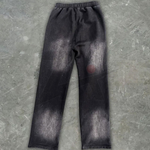 Ensemble de survêtement d'hiver personnalisé : sweat à capuche imprimé et pantalon évasé à double taille, style streetwear oversize et ample - Product Image 4
