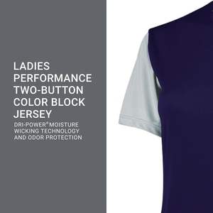 Camiseta Deportiva Personalizada de Manga Corta para Béisbol y Sóftbol para Mujeres Activas, Diseño Transpirable con Bloques de Color y 2 Botones - Product Image 3