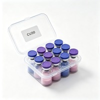 Tripeptide de Cuivre Bleu WV 1 en Poudre Pureté 99%-99,9% Matière Première Cosmétique Formule Moléculaire C14H21CuN6O6
