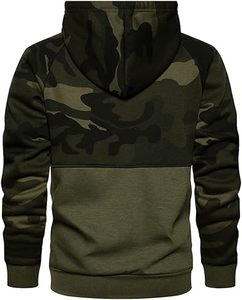 Wholesale OEM Custom SFIVE INDUSTRIES Fleece Terry Camouflage Pattern Hoodie Bottomland Printed Vintage Wash Camo Hooded For Men - Product Image 4