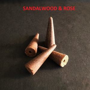 Natural Sandalwood & Rose Backflow Incense Cones Wholesale Supply at <b>Leading</b> Price - Product Image 1