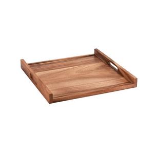 Plateau de service en bois de style standard, de forme carrée, pour une utilisation luxueuse dans les hôtels, restaurants et cuisines. - Product Image 2