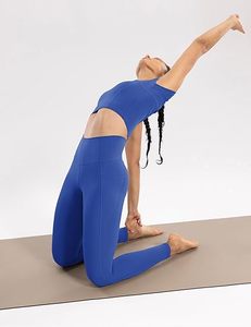 Workout Leggings with Pockets for Women High Waist Yoga Pants 25"/28" <b>Cream</b> Soft Lightweight Athletic Gym <b>Tights</b> - Product Image 5