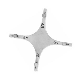 Positionneur d'orthodontie dentaire de type étoile Boone pour brackets métalliques, avec jauge Boone CE par Grip Surgical - Product Image 2