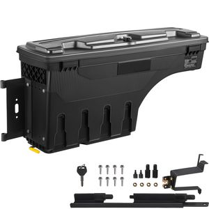 Boîte de rangement pour benne de camion Chevrolet Silverado 1500, 6,6 gal/20 L, étanche, en ABS, pour compartiment à roues, boîte à outils verrouillable, accessoire de contrôle de cargaison - Product Image 6