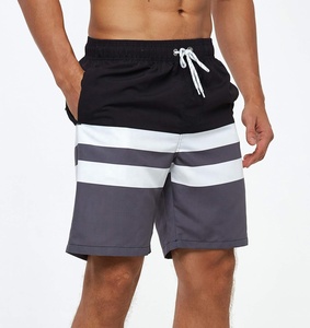 Shorts de bain pour homme, imperméables, respirants, à séchage rapide, avec doublure en mesh, fermeture à cordon, poches latérales - Product Image 3