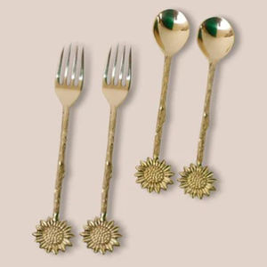 ชุดช้อนส้อมเงินทันสมัยลายใบไม้ สำหรับงานเฉลิมฉลองหรือชุดช้อนส้อมเหล็กขัดเงาสำหรับตกแต่ง - Product Image 4