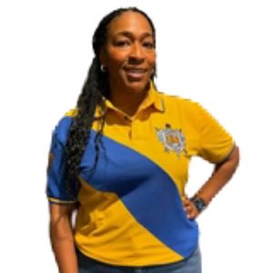 Polo Sigma Gamma Rho Gold 22 SGRho Bleu Or – Vêtement grec haut de gamme pour femme – Polo élégant de la sororité - Product Image 6