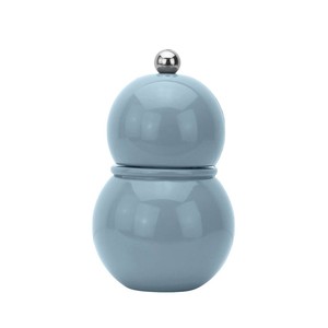 Meilleure vente : Moulin à sel et à poivre artisanal en laque, mini format, couleur bleue, finition brillante, moulin manuel, outil de cuisine, prix avantageux. - Product Image 2