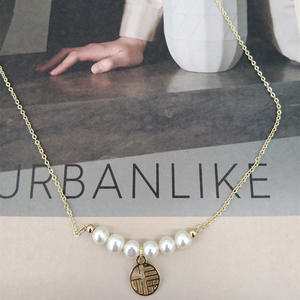 Collar con Colgante de Perlas de Agua Dulce Estilo Chino, Cadena de Moda Sencilla y Versátil, Joyería con Nuevo Temperamento - Product Image 4