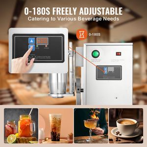 120W macchina per frullatori commerciali a doppia testa da 0 a 180 per frappè regolabile da 750ml tazza in acciaio inossidabile per tè per uso in negozio - Product Image 4