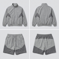 Ensemble deux pièces pour homme, polo en tricot sans couture délavé à l'acide et short, 100% coton, séchage rapide, décontracté pour l'été