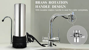 Filtro de Agua de Acero Inoxidable para Encimera, de Una Etapa, para Uso Doméstico, Sistema de Pre-Filtración, Material SS304 - Product Image 5