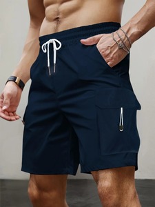 Pantalones cortos tipo cargo de verano de alta calidad para hombre, pantalones cortos informales a la moda para correr, pantalones cortos cómodos con cintura elástica, ropa para hombre - Product Image 2