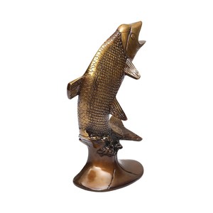 Statue de poisson en laiton poli personnalisée de la marque Shubham, 1,4 kg, décoration d'intérieur, cadeau, sculpture en provenance de l'Uttar Pradesh - Product Image 6