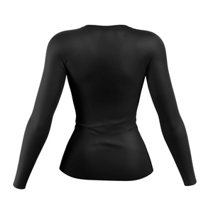 Wholesale Custom Designed Heat-Transfer Printed MMA BJJ Rash Guard <b>for</b> <b>Women</b> Compression Fight Wear <b>Swimming</b> Surfing Gear - Product Image 4