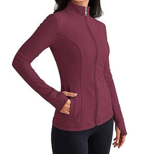 Veste de sport pour femme à demi-zip, manches longues, logo personnalisé, vente en gros, hauts courts de jogging et yoga, vêtements de fitness à capuche pour l'hiver - Product Image 4