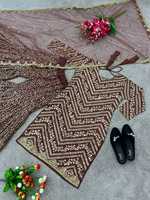Nouvelle robe longue en georgette de style indien et pakistanais, design exclusif pour les occasions spéciales, robe Anarkali avec de riches broderies