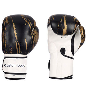 Guantes de Boxeo Profesionales Personalizados con Logotipo, Diseño de Mármol, Cuero PU, para Hombres y Mujeres, Entrenamiento, Sparring, Muay Thai, MMA, Manoplas para Saco de Boxeo - Product Image 1