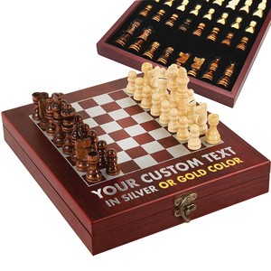 Customizable Walnut <b>Wood</b> <b>Chess</b> <b>Set</b> - Wholesale B2B Pricing - Product Image 5