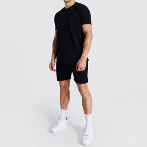 High Quality Men's Casual <b>Twin</b> <b>Sets</b> Wholesale Summer Wear Short Sleeve T Shirt and Shorts Breathable Design - Product Image 1
