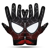 Gants de rugby antidérapants et respirants en cuir synthétique à doigts entiers, design personnalisé, unisexe, pour le football américain