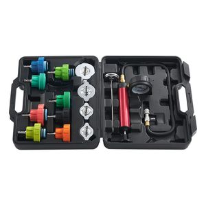 Kit Tester Pressione Radiatore Universale 14 Pezzi per Auto, Tappi di Prova in Acciaio Codificati a Colori, Pompa Manuale - Product Image 3