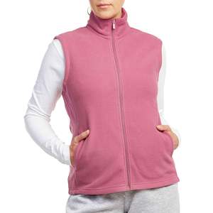 OEM Made Custom Logo Fleece Vest Women Stand Collar Sleeveless Zipper <b>Jacket</b> <b>Winter</b> <b>Running</b> Outdoor Fitness Sportswear - Product Image 1