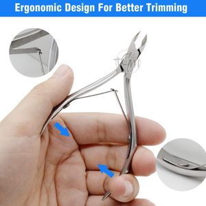 Cortacutículas Profesional de Acero Inoxidable, Cortador de Cutículas de Precisión, Herramienta para el Cuidado de las Uñas de Manos y Pies - Product Image 5
