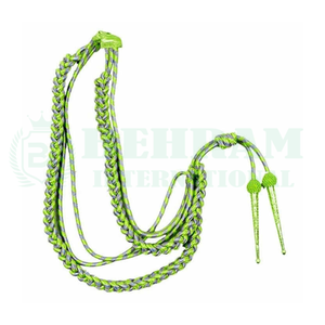 Cordón de Hombro de Calidad Premium para Uniforme de Guardia, con Recubrimiento Metálico Dorado Trenzado, Ecológico, con Puntas de Latón, para Prendas - Product Image 3