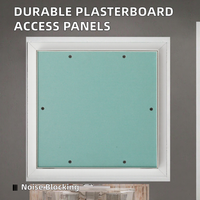 Panneau d'accès insonorisé en plaque de plâtre à cadre métallique, design artistique, avec dalles de plafond carrées pour l'inspection des murs et plafonds d'appartements