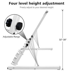 Barre de ballet en bois massif blanc, réglable de 31,5 à 39,5 pouces, pour barres horizontales et entraînement de danse - Product Image 5