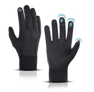 Gants de sécurité noirs en polyester, neufs, chauds, antidérapants, à doigts complets, pour le cyclisme et les sports d'hiver, pour cyclistes et coureurs - Product Image 5