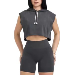 Sudaderas sin Mangas para Mujer, Estilo Moderno, Tela Suave, Ligeras, Ropa Deportiva, Cómodas, a la Moda, para Uso Diario - Product Image 6