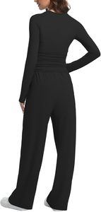 Trendy Women Full Sleeve T Shirt and Trouser <b>Set</b> Casual Cotton Two Piece Outfit Comfortable Ladies Loungewear <b>Set</b> For Daily Wear - Product Image 4