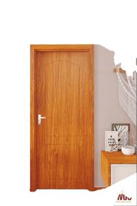 DEWOO WPC Door 100% Waterproof Modern Style Living Main WPC PVC Film Door Wood and Glass <b>Material</b> for Home Use Price - Product Image 2