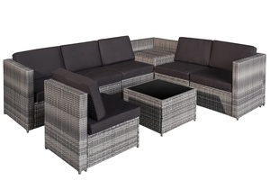 Made in Vietnam Wholesale Durable Modern Classic PE <b>Rattan</b> 8 PCS <b>Sofa</b> Set KD Cushions Garden Outdoor Living Room Patio - Product Image 3