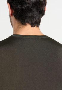 เสื้อยืดแขนยาวทรงหลวม คอวี ผ้าถักโพลีเอสเตอร์/คอตตอน แต่งตะเข็บสีตัดกัน สำหรับผู้ชายและผู้หญิง สไตล์ริงเกอร์ เหมาะสำหรับฤดูร้อน - Product Image 4