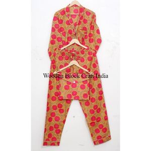 ชุดนอนผ้าฝ้ายลายดอกไม้สำหรับผู้หญิง 100% ระบายอากาศได้ดี สไตล์ใหม่เพื่อความสบายสูงสุดสำหรับการพักผ่อนและนอนหลับที่บ้านในฤดูใบไม้ผลิ - Product Image 6